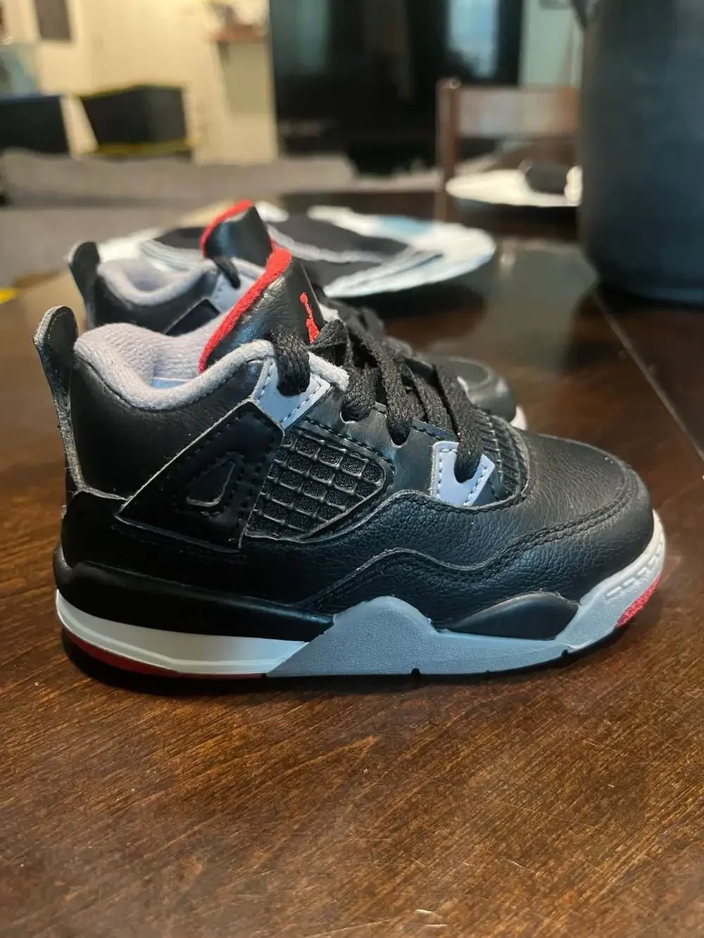 Jordan Air Jordan 4 Retro Bred Reimagined Toddler Lifestyle Shoes BQ7670-006 7c